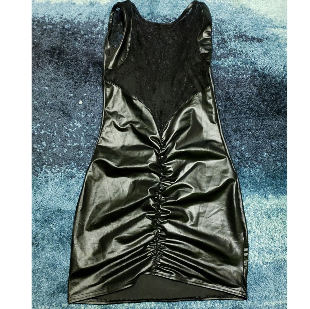Tight Black Mini Dress - Picture 3 of 4